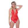 DARING Intimates Body Deep-V Lace Rouge